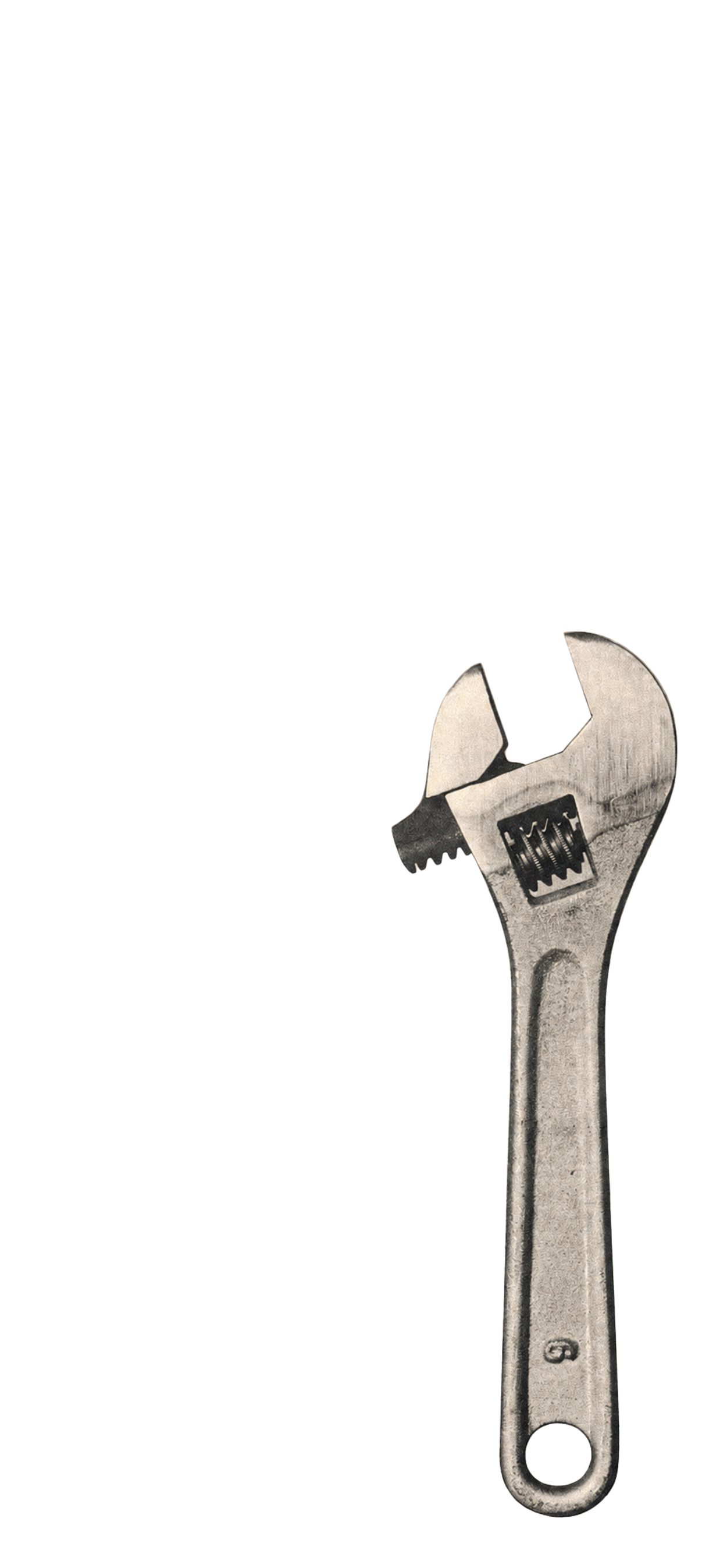 An adjustable wrench